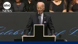 FULL REMARKS: Former President Joe Biden pays tribute to Jesse Jackson