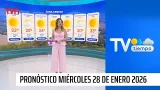 Pronóstico del tiempo: Miércoles 28 de enero 2026 | TV Tiempo