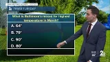 Trivia Tuesday: What is Baltimore's record for highest temperature in March?