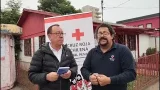 La Cruz Roja Chilena Siempre en Ayuda, Desde Penco. Corresponsal Anibal Mendoza en Terreno.