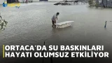 ORTACA'DA SU BASKINLARI HAYATI OLUMSUZ ETKİLİYOR ORTACA'DA SU BASKINLARI HAYATI OLUMSUZ ETKİLİYOR