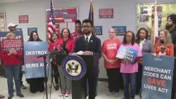 US Congressman Maxwell Frost gun violence press conference | Full