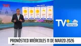 Pronóstico del tiempo: Miércoles 11 de marzo 2026 | TV Tiempo
