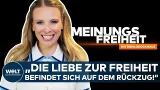 THESE VON NENA BROCKHAUS: "Die Liebe zur Freiheit ist auf dem Rückzug" | Meinungsfreiheit THESE VON NENA BROCKHAUS: "Die Liebe zur Freiheit ist auf dem Rückzug" | Meinungsfreiheit