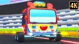 Wheels on the Bus Go Round and Round + More Vehicle Videos for Kids Wheels on the Bus Go Round and Round + More Vehicle Videos for Kids