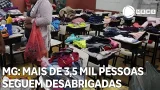 Mais de 3,5 mil pessoas seguem desabrigadas ou desalojadas em Minas Gerais