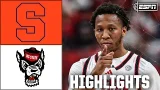 Syracuse Orange vs. NC State Wolfpack | Full Game Highlights | ESPN College Basketball