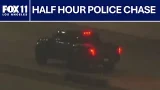 Half-hour police chase across Los Angeles County | FOX 11 LA