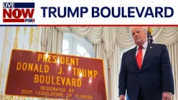 WATCH: Trump attends ceremony renaming Florida street in his name