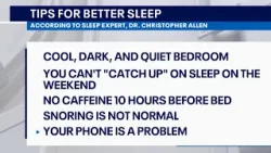 Tips for better sleep in 2026