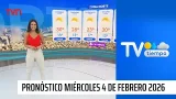 Pronóstico del tiempo: Miércoles 4 de febrero | TV Tiempo
