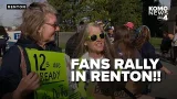 Renton throws Blue Friday party for the 12s, complete with drums, games and giveaways