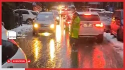 Bllokohet Llogaraja, policia e Vlorës ndalon qarkullimin e mjeteve për shkak të dëborës dhe ngricave