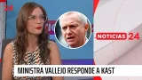 Vallejo a Kast: “Viendo los números le estamos heredando una situación muchísimo mejor”