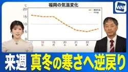 【最強寒波到来】春の陽気から一転、来週は真冬の寒さへ逆戻り