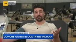 Great Chicago Blood Drive: ABC7's Greg Dutra donates blood in NW Indiana