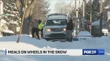 Meals on Wheels battling through snow to provide food to those in need Meals on Wheels battling through snow to provide food to those in need