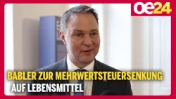 Andreas Babler zur Mehrwertsteuersenkung auf Lebensmittel