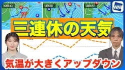 【三連休の天気】気温が大きくアップダウン 融雪や凍結などに注意