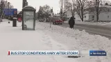Bus stop conditions vary across Elmira following winter storm Bus stop conditions vary across Elmira following winter storm