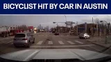 Bicyclist in Austin hit by car, video shows | FOX 7 Austin