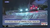 Slick roads create travel problems in Forsyth County