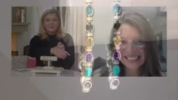 Effy Mosaic Multi-Gemstone & Diamond Bracelet, 14K on QVC