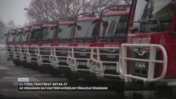 Tíz új tűzoltóautót kapott az Országos Katasztrófavédelmi Főigazgatóság