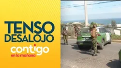 HABLARON POBLADORES: Desalojan megatoma de San Antonio - Contigo en la Mañana