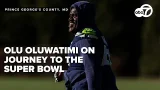 Maryland's own Olu Oluwatimi discusses football journey as he gears up for Super Bowl appearance