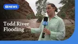 Usually dry Todd River in flood as rain soaks Red Centre | ABC NEWS