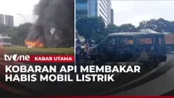Geger, Mobil Listrik Terbakar Hebat di Jalan Tol Jorr | Kabar Utama