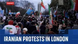 Protests held in London in solidarity with Iranians
