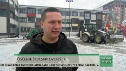 Počelo čišćenje snega u školskim dvorištima