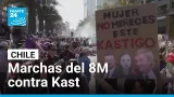 Miles marchan en Chile por el 8M y contra la agenda ultraconservadora de José Antonio Kast