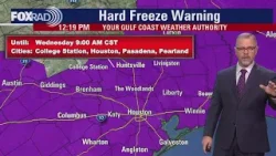 Houston weather: Record lows Tuesday afternoon, Hard Freeze warning for Wednesday