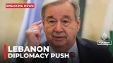 UN chief: ‘There is no military solution only diplomacy’ for Lebanon