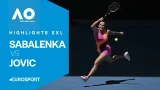 Aryna Sabalenka - Iva Jovic | Highlights XXL deutsch | Viertelfinale | Australian Open 2026