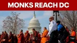 Thousands gather in D.C. for monks’ 2,300-mile peace walk finale