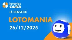 Resultado da lotomania - Concurso nº 2867 - 26/12/2025