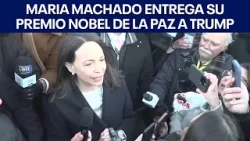 Maria Machado entrega su Premio Nobel de la Paz a Trump. | FOX 7 Español