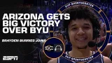 Brayden Burries reacts to game-winning block vs. BYU & Arizona's 21-0 start ? | SC with SVP