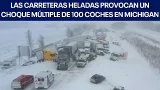 Las carreteras heladas provocan un choque múltiple de 100 coches en Michigan. | FOX 7 Español Las carreteras heladas provocan un choque múltiple de 100 coches en Michigan. | FOX 7 Español