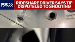 Rideshare driver says dispute over tip led to shooting