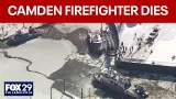 Firefighter dies after falling in icy water in Camden