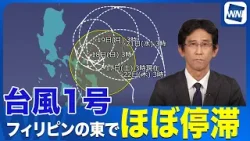 【今年最初の台風1号】フィリピンの東でほとんど停滞