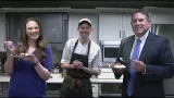 The FOX43 morning team tries Wyndridge Farm's roasted duck