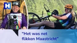 Ondanks tegenslag beklommen Ilse en Bart een berg in Tirol op hun handbike