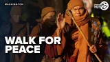 Buddhist Monks end 2,300 mile walk for peace in DC