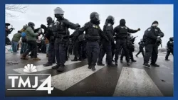 Heated ICE protests continue outside the Minneapolis federal building